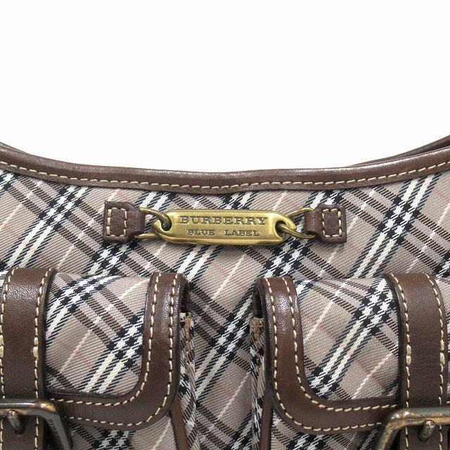 BURBERRY BLUE LABEL(バーバリーブルーレーベル)の美品 バーバリーブルーレーベル BURBERRY ノバチェック ハンド バッグ レディースのバッグ(ハンドバッグ)の商品写真