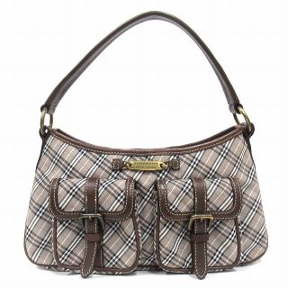 バーバリーブルーレーベル(BURBERRY BLUE LABEL)の美品 バーバリーブルーレーベル BURBERRY ノバチェック ハンド バッグ(ハンドバッグ)