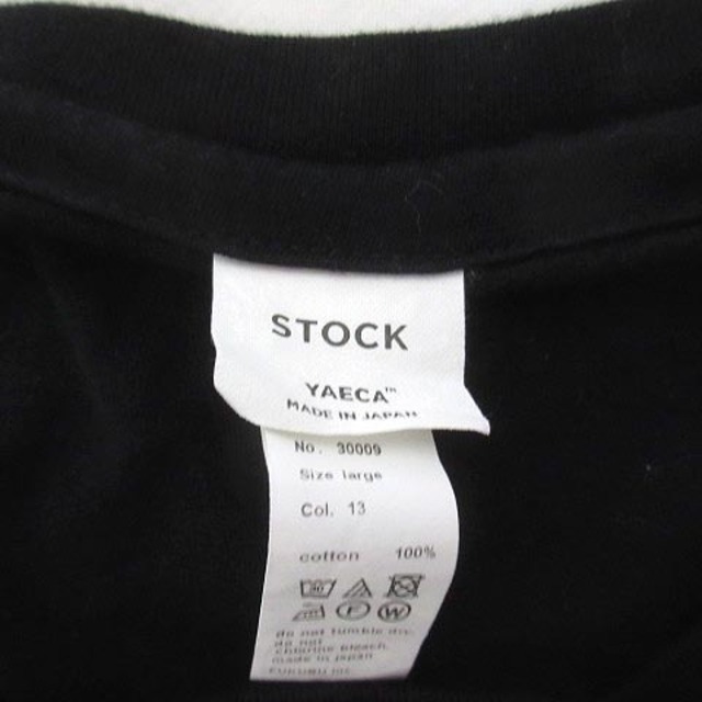 YAECA(ヤエカ)のヤエカ YAECA STOCK Tシャツ カットソー 半袖 無地 黒 ブラック メンズのトップス(Tシャツ/カットソー(半袖/袖なし))の商品写真