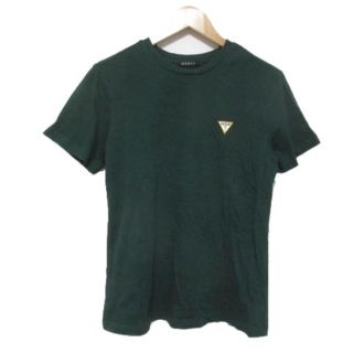 ゲス(GUESS)のゲス GUESS 半袖 Ｔシャツ カットソー 緑 グリーン ロゴワンポイント S(Tシャツ/カットソー(半袖/袖なし))