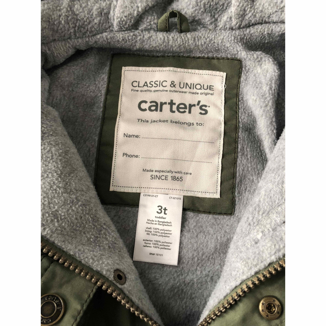 carter's(カーターズ)の【 carter's】冬物ジャンバー ３Ｔ　95〜100㎝相当 キッズ/ベビー/マタニティのキッズ服男の子用(90cm~)(ジャケット/上着)の商品写真