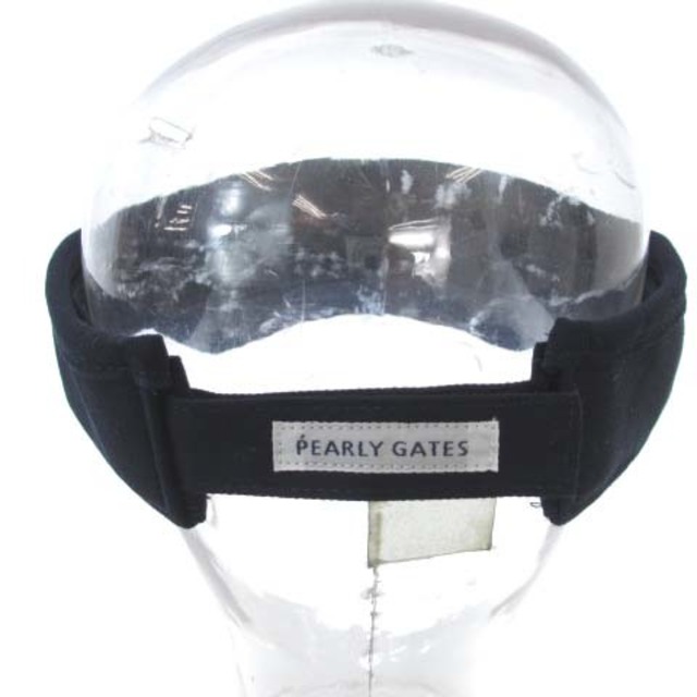 PEARLY GATES(パーリーゲイツ)のパーリーゲイツ ジャックバニー サンバイザー ゴルフウェア ロゴ 刺繍 ネイビー レディースの帽子(その他)の商品写真