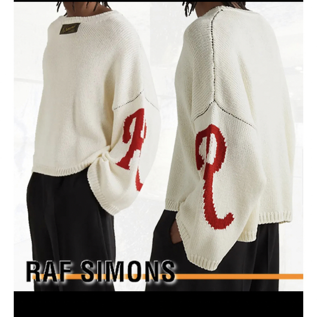 RAF SIMONS(ラフシモンズ)のRAF SIMONS ラフシモンズ  Rモチーフ セーター 未使用 ユニセックス レディースのトップス(ニット/セーター)の商品写真