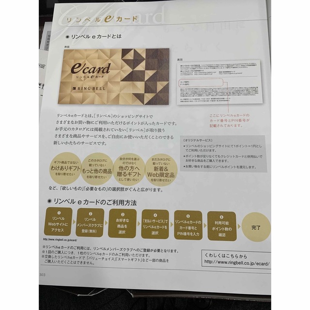 リンベルeカード 8,000円分