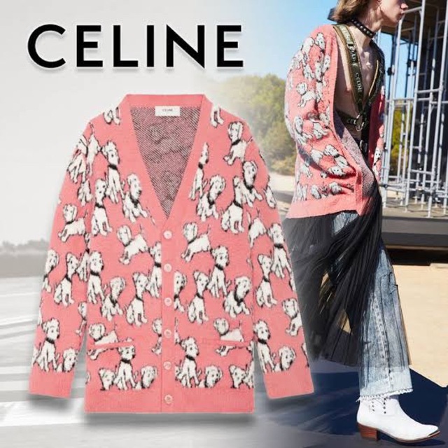 メンズ定価以下 CELINE アーティストカーディガン 22ss