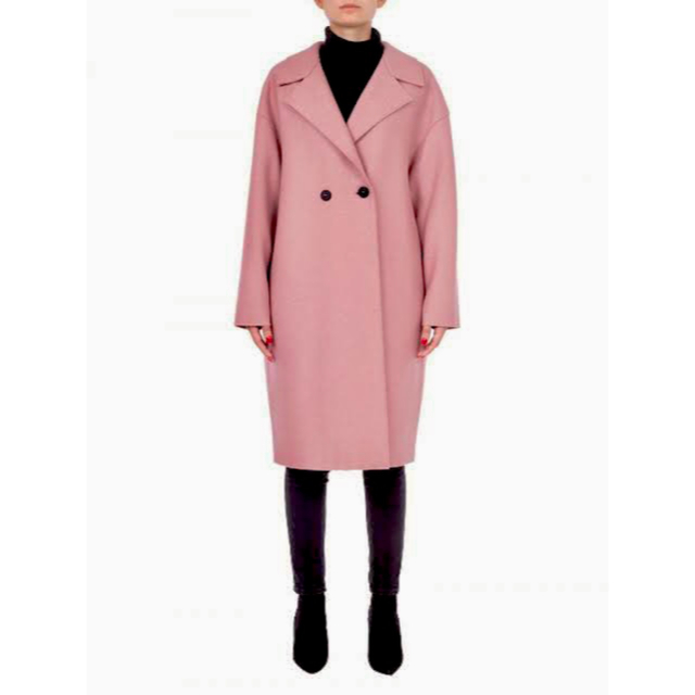 定価7.5!HARRIS WHARF LONDON ロングコート ピンク美品-