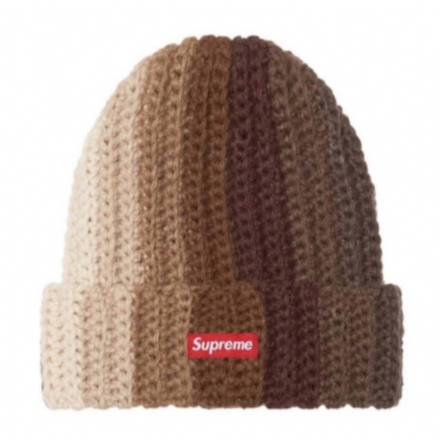 Supreme Gradient Crochet Beanie Brown