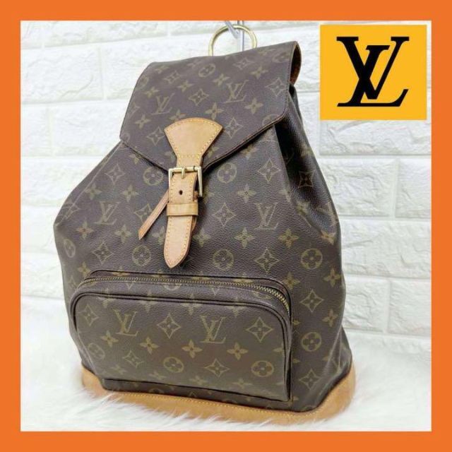 LOUIS VUITTON - LOUIS VUITTON ルイヴィトン モノグラム モンスリ GM リック