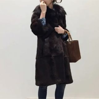 SPRUNG PARIS リアルファーコート  新品　ドゥーズィエムクラス