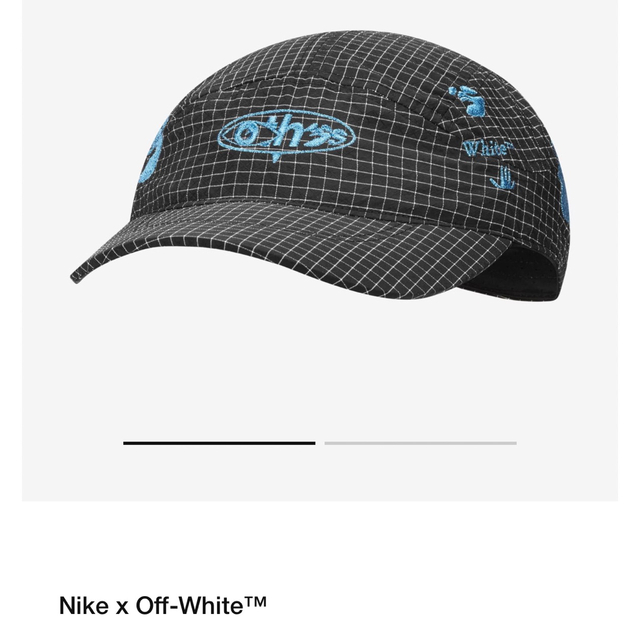 メンズNike off-white キャップ ブラック