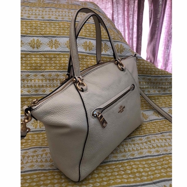 メール便対応! 美品本物コーチcoach高級レザー2wayショルダーバッグ
