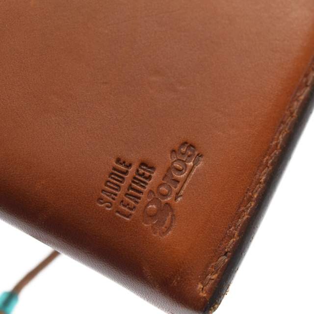 goro's(ゴローズ)のgoro's ゴローズ コンチョ 付き サドル レザー 二つ折り 財布 コンパクト ブラウンウォレット ブラウン メンズのファッション小物(折り財布)の商品写真