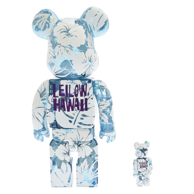 MEDICOM TOY(メディコムトイ)のMEDICOM TOY メディコムトイ BE@RBRICK LEILOW HAWAII 100%&400% ’07 レイロウ ハワイ ベアブリック フィギュア ブルー エンタメ/ホビーのフィギュア(その他)の商品写真