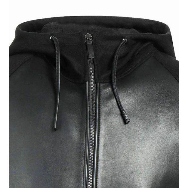 新品】アルマーニ切替ラムレザージャケットXL | shivhotels.com