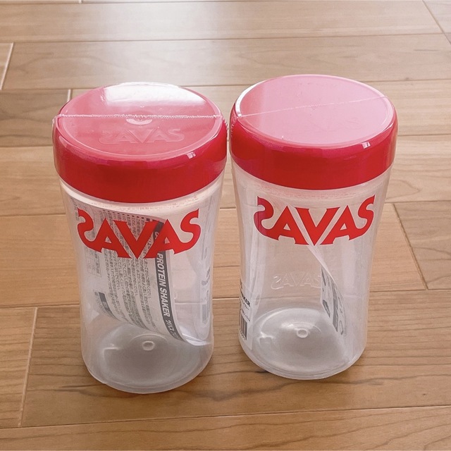 SAVAS(ザバス)のシェイカー SAVAS 新品 未使用 2点セット バザス トレーニング 筋トレ スポーツ/アウトドアのトレーニング/エクササイズ(トレーニング用品)の商品写真