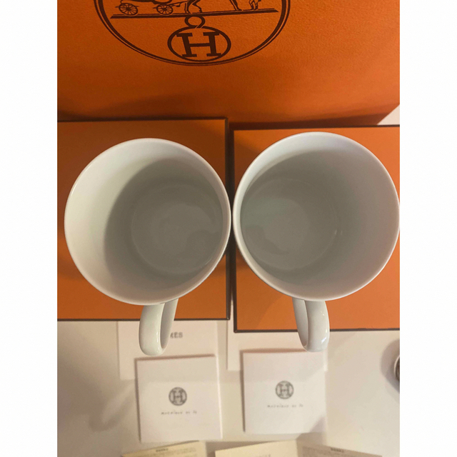 HERMES - 新品未使用◇エルメス◇2客セット◇マグカップ HERMES - 新品未使用◇エルメス◇2客セット◇マグカップ