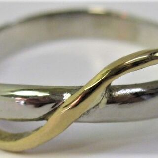 Pt900K18プラチナ18金マリッジ リング 結婚指輪サイズ＃23.5～＃24(リング(指輪))