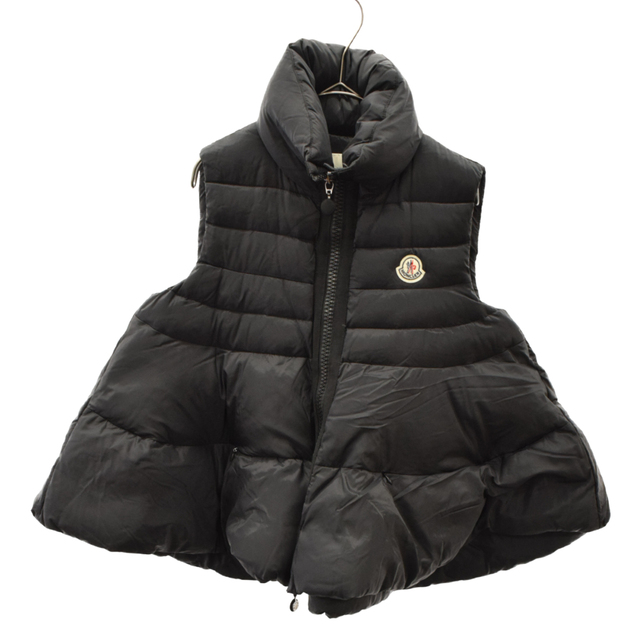 MONCLER(モンクレール)のMONCLER モンクレール MITSU GILET フレア ナイロンダウンベスト ジャケット レディース ブラック レディースのジャケット/アウター(ダウンベスト)の商品写真