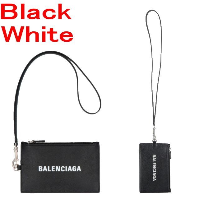 ●新品/正規品● BALENCIAGA ストトラップ付 コイン & カードケース