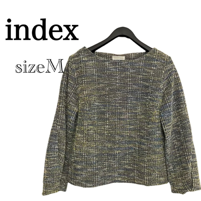 INDEX(インデックス)のindex ‪‪❤︎‬ インデックス トップス ツイード 長袖 レディースのトップス(カットソー(長袖/七分))の商品写真