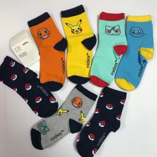 エイチアンドエム(H&M)の新品✨18-20cm ポケモン靴下7足セットH&M(靴下/タイツ)