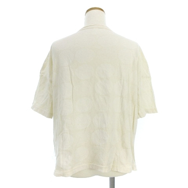 Plit(プリット)のプリット Tシャツ カットソー 半袖 プリント 水玉 ドット クリーム レディースのトップス(Tシャツ(半袖/袖なし))の商品写真