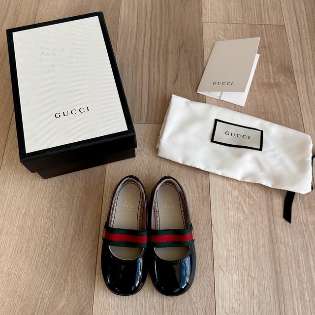 Gucci(グッチ)のGUCCI ベビー　フラットバレエシューズ キッズ/ベビー/マタニティのベビー靴/シューズ(~14cm)(フラットシューズ)の商品写真