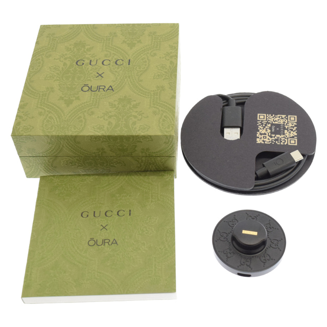 Gucci(グッチ)のGUCCI グッチ ×OURA オーラ スマート リング ブラック メンズのアクセサリー(リング(指輪))の商品写真