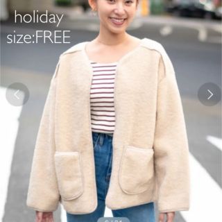 ホリデイ(holiday)のAuntie Rosa Holiday ボアZIPショートコート(その他)