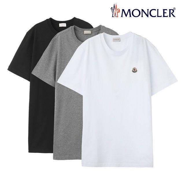 本命ギフト MONCLER - L size 3枚セット Tシャツ クルーネック MONCLER