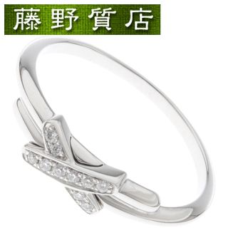 ショーメ(CHAUMET)の（新品仕上げ済）ショーメ CHAUMET ジュ ドゥ リアン ダイヤ リング 指輪 K18 WG × ダイヤ 082217 #51 約11.5号 2022年 保証書 8965(リング(指輪))