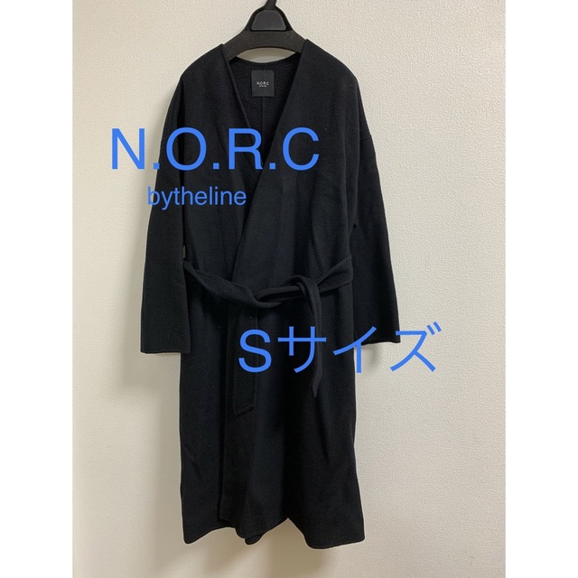 3042 N.O.R.Cbytheline ウールコート　ブラック　S