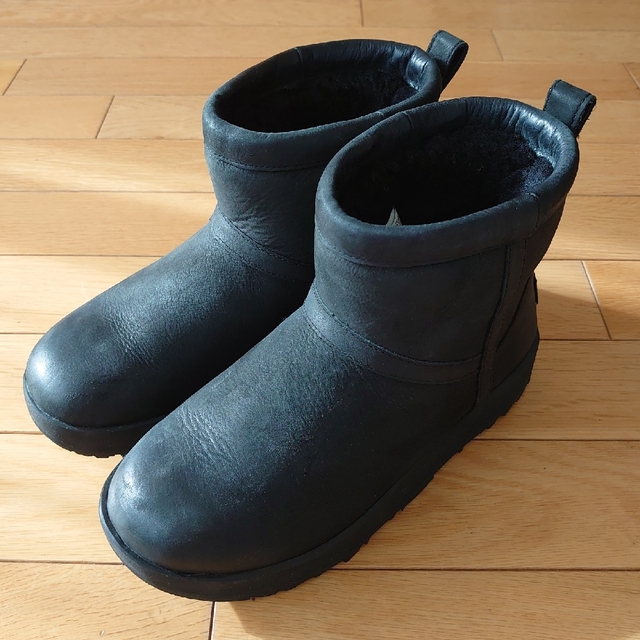 UGG レザーブーツ 24cm ブラック