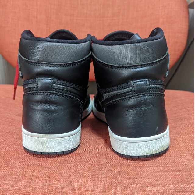 NIKE(ナイキ)のaj1 black satin 26.5 中古 メンズの靴/シューズ(スニーカー)の商品写真