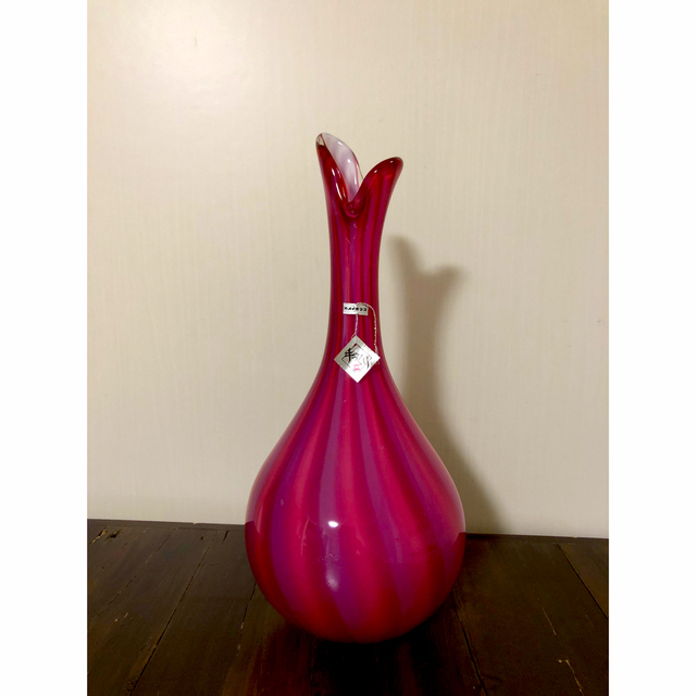 レトロ　ガラス　花瓶