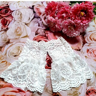 リズリサ(LIZ LISA)のリズリサ♥夢展望♥付け袖❤白❤花柄❤柔らか❤ツルツル❤レース❤着脱簡単❤(その他)