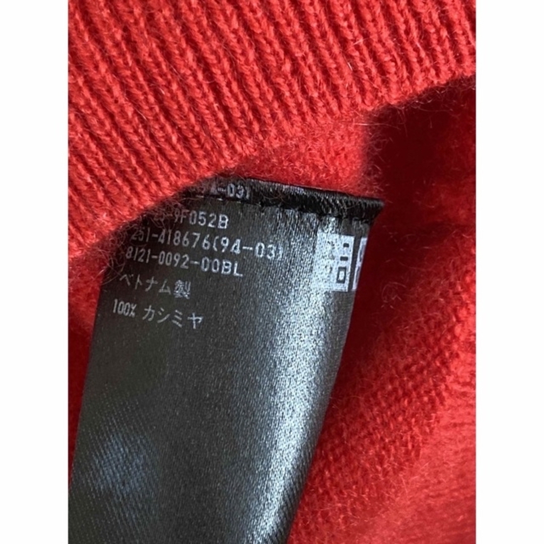 UNIQLO - 値下げ ユニクロ カシミヤ100% 赤 Mの通販 by Tom's UNIQLO - 値下げ ユニクロ カシミヤ100% 赤 Mの通販 by Tom's
