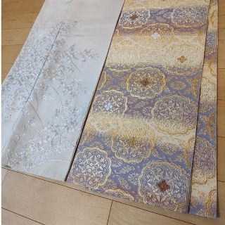 訪問着単品　総刺繍　薄ベージュ　七五三　入学式