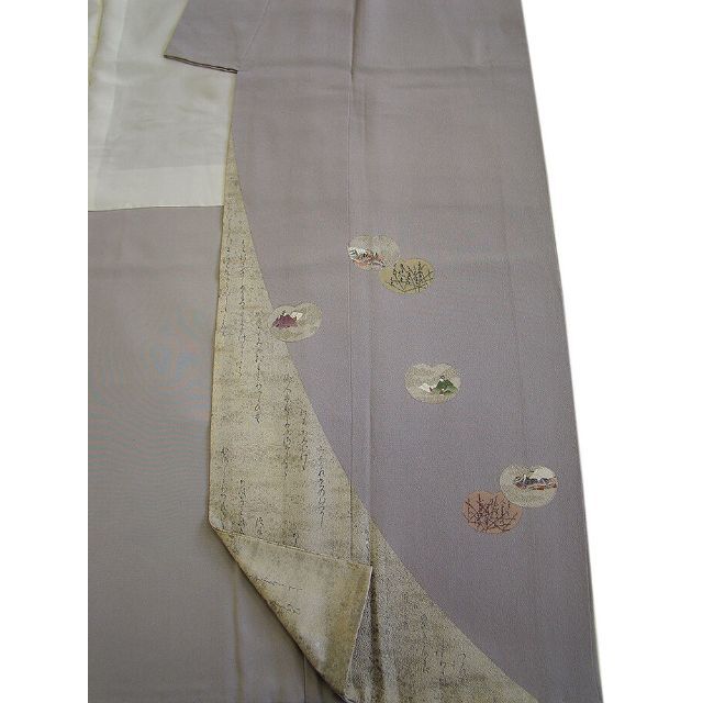 「縁」150cm~156cm 松尾光琳 光琳本金箔 色留袖 正絹 U105