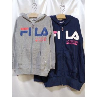 フィラ(FILA)の＜№9809＞(130・160cm)★FILA(フィラ)裏起毛スウェットパーカー(カーディガン)