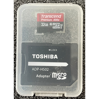 トランセンド(Transcend)のTranscend マイクロSDカード　32GB ※SDカード変換アダプター付き(その他)