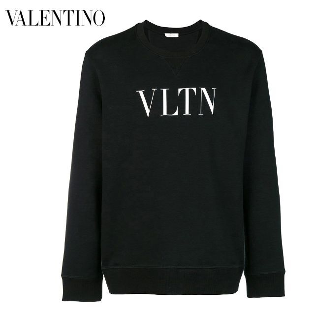 3 VALENTINO ブラック ロゴプリント スウェット size M