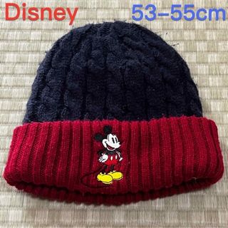 ディズニー(Disney)のDisney★ ミッキー　ニット帽  53-55cm(帽子)