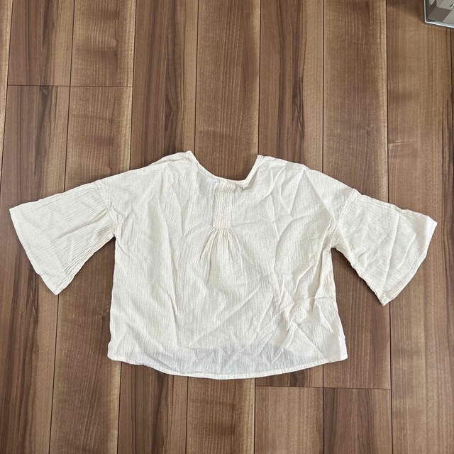 MALAIKA(マライカ)の5分袖 生成 シャツ @ マライカ レディースのトップス(シャツ/ブラウス(長袖/七分))の商品写真
