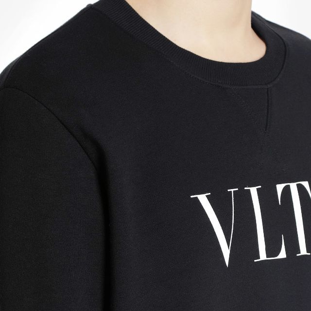 3 VALENTINO ブラック ロゴプリント スウェット size L