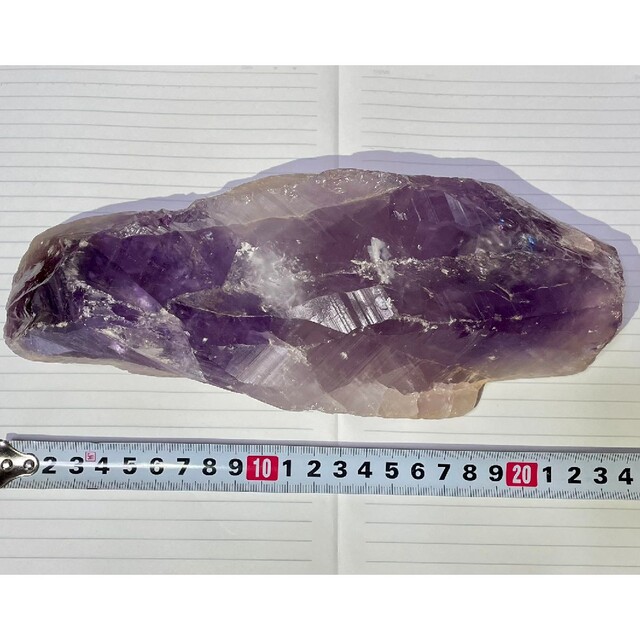 アメジスト 原石 ファントム水晶 クリスタル 虹入 レインボー 1666g
