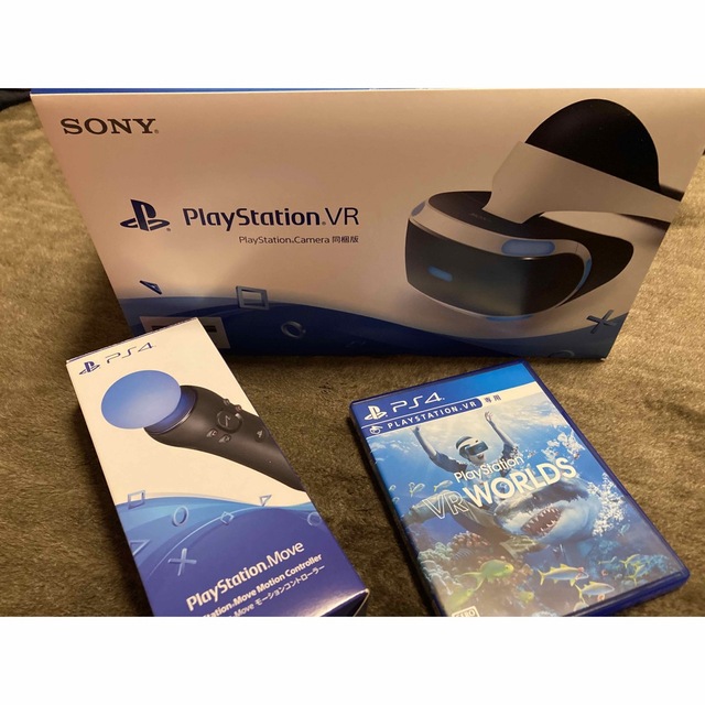 PlayStation VR 本体 Camera同梱版 ソフト付き 値下げ中！