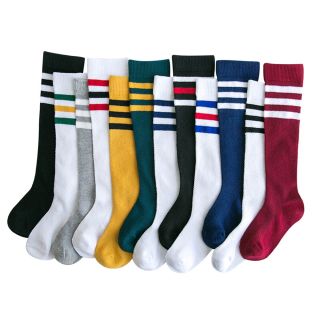 ENDO SOCKS通勤良いのボーダーデザイン子供スポーツハイソックス(靴下/タイツ)