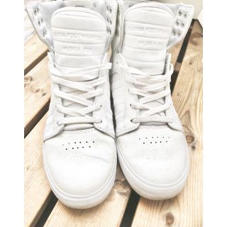 スープラ(SUPRA)のSUPRA  SKYTOP WHITE WHITE 箱あり(スニーカー)