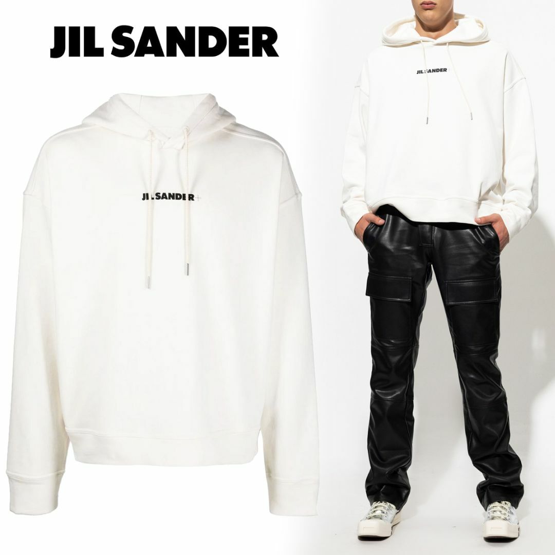 Jil Sander - 1 JIL SANDER オフホワイトルオーバー パーカー size S